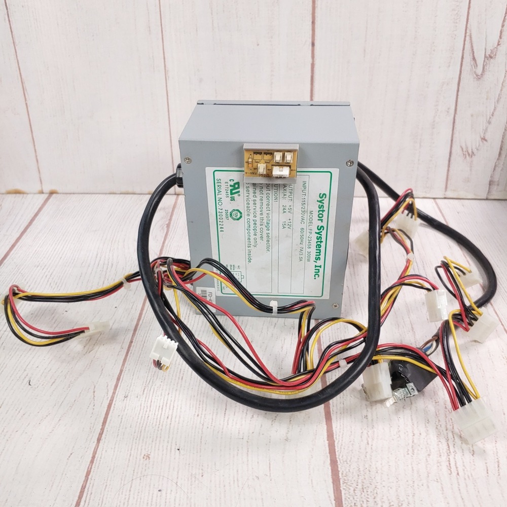 TESTED - Systor Systems FP-23458 300W Switching Power Supply - Gray - 115/230VAC